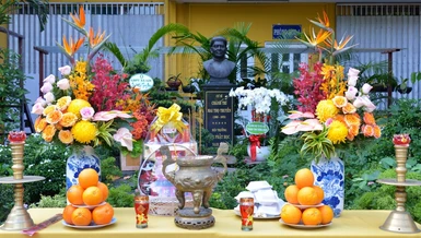 Tưởng niệm 50 năm ngày mất cư sĩ Chánh Trí - Mai Thọ Truyền tại chùa Phật học Xá Lợi