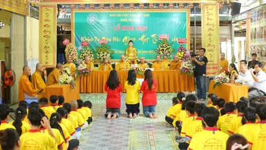 Vĩnh Long: Chùa Trí Đức khai mạc khóa tu mùa hè lần đầu tiên cho học sinh