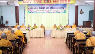 Khai mạc khóa bồi dưỡng đạo hạnh lần thứ 7 tại tịnh xá Ngọc Phương 