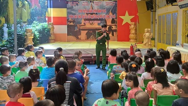 Tập huấn phòng cháy, chữa cháy tại chùa Kỳ Quang II