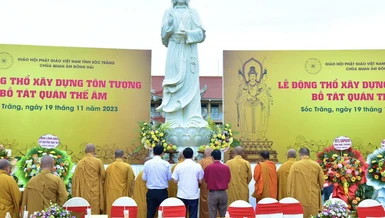 Lễ cầu nguyện động thổ tôn tạo tôn tượng Bồ-tát Quán Thế Âm