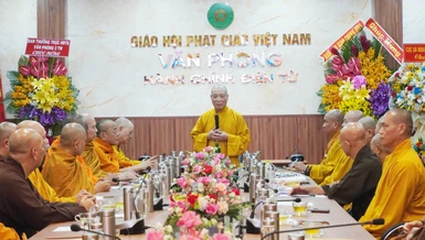 Hòa thượng Thích Bảo Nghiêm, Trưởng ban Hoằng pháp T.Ư phát biểu 