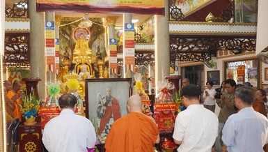 Chùa Phổ Minh (Q.Gò Vấp, TP.HCM) tưởng niệm Hòa thượng khai sơn chùa