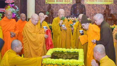 Lễ đặt đá đại trùng tu chùa Minh Đạo, Q.3, TP.HCM