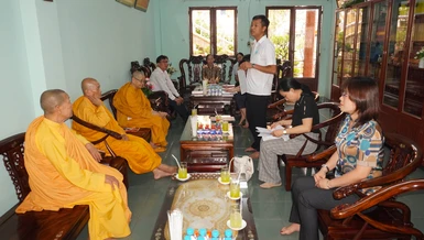 Đoàn kiểm tra tại tịnh xá Ngọc Phương - Di tích lịch sử cấp quốc gia