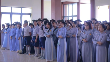 Phân ban Gia đình Phật tử TP.HCM khai giảng khóa học bậc Kiên và Trì tại chùa Thiên Chánh 