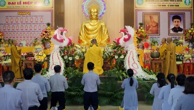 Lễ hiệp kỵ tại chùa Thiên Chánh