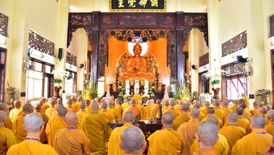 Chư Tăng Q.10 Bố-tát mùa An cư kiết hạ Phật lịch 2568 tại chùa Bửu Đà