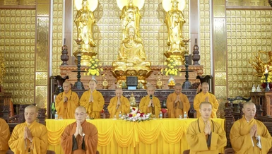 Ban Hoằng pháp T.Ư và Ban Kinh tế - Tài chính T.Ư thăm, cúng dường trường hạ tại tỉnh Đắk Nông