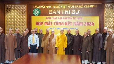 Ban Pháp chế GHPGVN TP.HCM họp mặt tổng kết năm 2024