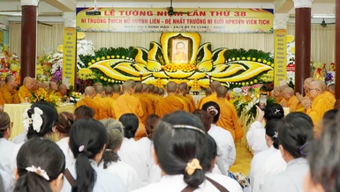 Tưởng niệm Ni trưởng Huỳnh Liên, tại tịnh xá Ngọc Phương, TP.HCM