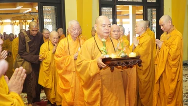 Cung thỉnh chư tôn giáo phẩm quang lâm chứng minh Lễ tác pháp an cư tại tổ đình Vĩnh Nghiêm
