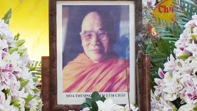 Di ảnh Trưởng lão Hòa thượng Thích Tâm Châu tại chùa Vĩnh Nghiêm