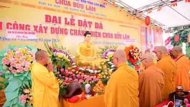 Lễ đặt đá xây dựng chùa Bửu Lâm