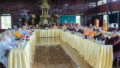 Phiên họp diễn ra tại thiền viện Trúc Lâm Chánh Thiện