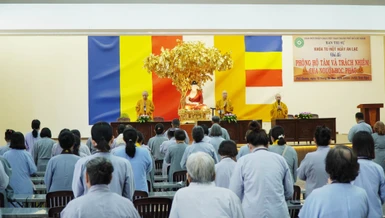 Khóa tu Ngày an lạc tại chùa Phổ Quang