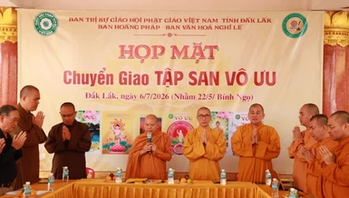 Đắk Lắk: Ban Văn hóa - Nghi lễ Phật giáo tỉnh tiếp nhận tập san Vô Ưu