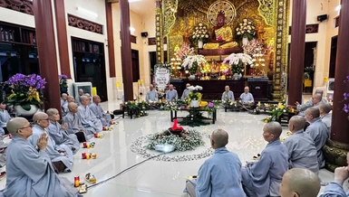 Đêm tri ân tại trường hạ chùa Từ Giác 