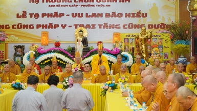 Trường hạ chùa Quan Âm tạ pháp an cư