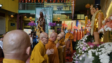 Phật đản Q.6 tổ chức tại chùa Tuyền Lâm - Văn phòng Ban Trị sự GHPGVN quận