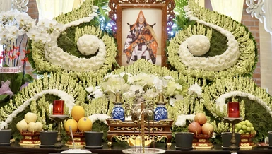 Di ảnh Trưởng lão Hòa thượng Thích Thiện Chơn tại Tổ đường chùa Giác Nguyên - Ảnh: Hạnh Ý/ BGN