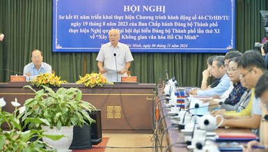 Trưởng ban Tuyên giáo Thành ủy TP.HCM Phan Nguyễn Như Khuê phát biểu