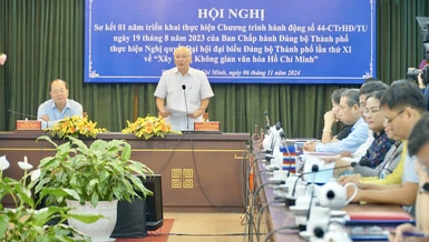 Trưởng ban Tuyên giáo Thành ủy TP.HCM Phan Nguyễn Như Khuê phát biểu