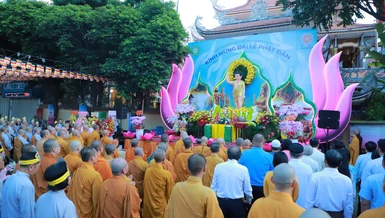 Đại lễ Phật đản Phật lịch 2569 do Ban Trị sự GHPGVN Q.Phú Nhuận tổ chức tại Quan Âm tu viện