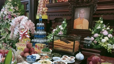 Di ảnh Thượng tọa Thích Giác Chơn tại chùa Phật Học Quảng Trị