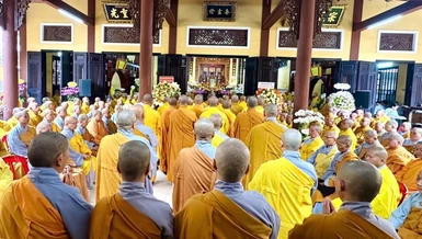 Trang nghiêm Lễ kỷ niệm 100 năm thành lập tổ đình Phổ Đà và tưởng niệm 50 năm ngày Hòa thượng Thích Tôn Thắng viên tịch