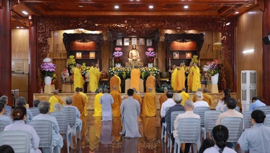 Trang nghiêm Lễ tưởng niệm Hòa thượng Thích Tâm Khai, khai sơn chùa Diệu Pháp (TP.HCM)