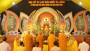 Tập thể Báo Giác Ngộ tưởng niệm tuần Tiểu tường Thượng tọa Thích Quảng Tánh tại chùa Phước Viên (TP.Đồng Nai)