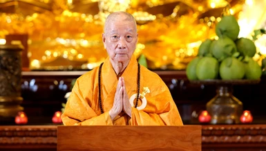 [TRỰC TIẾP] Đức Pháp chủ GHPGVN - Trưởng lão Hòa thượng Thích Trí Quảng chúc Tết Quý Mão