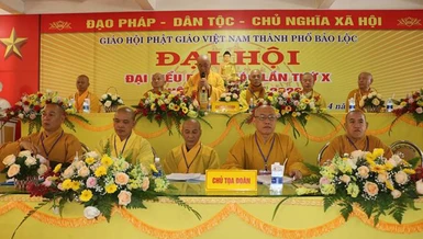 Chư tôn đức Chứng minh, Chủ tọa đoàn tại đại hội đại biểu Phật giáo TP.Bảo Lộc nhiệm kỳ (2021-2026)