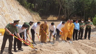 Chính thức khởi công xây dựng tượng đài Bồ-tát Quán Thế Âm