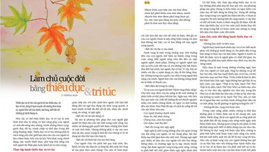 Bài trên Báo Giác Ngộ số 1129 - Thiết kế: Phòng Mỹ thuật BGN/Tống Viết Diễn