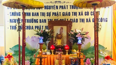 Tiền Giang: Lễ Tiểu tường cố Hòa thượng Thích Thiện Hòa