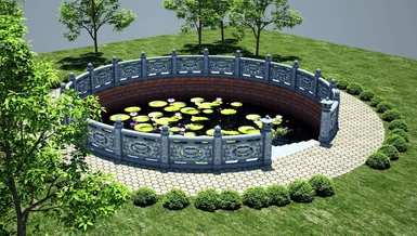 Phối cảnh tổng thể giếng Tiên ở chùa Báo Ân