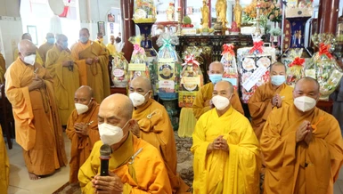  Chùa Tiên Đài trang nghiêm thiết lễ hiệp kỵ tưởng niệm chư vị tiền bối Tổ sư hữu công