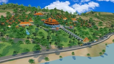 Phối cảnh tổng thể thiền viện Tùng Lâm sau khi được hoàn thành