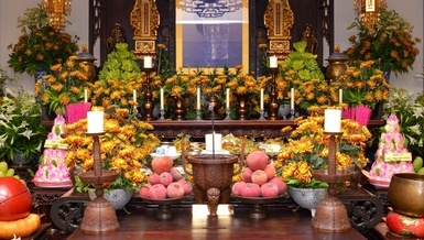 Di ảnh cố Thượng tọa Thích Minh Phát tại chùa Viên Giác