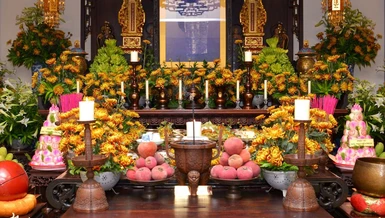 Di ảnh cố Thượng tọa Thích Minh Phát tại chùa Viên Giác