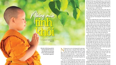 Bài trên Báo Giác Ngộ số 1150 - Thiết kế: Phòng Mỹ thuật BGN/Tống Viết Diễn