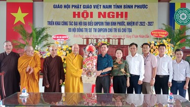 Hội nghị triển khai công tác Đại hội đại biểu Phật giáo tỉnh Bình Phước, nhiệm kỳ 2022-2027 vào ngày 2-8 vừa qua