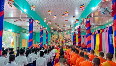 Trà Vinh: Ban Giáo dục Phật học tỉnh thăm các lớp Sơ - Trung cấp Phật học huyện Duyên Hải và Trà Cú