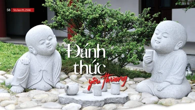 Bài đăng trên Giai phẩm Vu lan Phật lịch 2566 - Thiết kế: Phòng Mỹ thuật BGN/Tống Viết Diễn