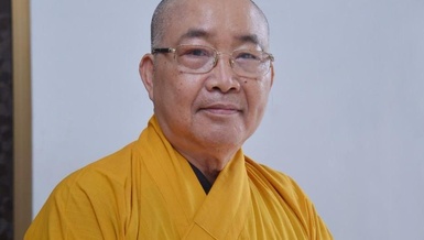 Hòa thượng Thích Minh Nhật, Ủy viên Hội đồng Trị sự, Trưởng ban Trị sự GHPGVN tỉnh Bình Thuận - Ảnh: Bảo Toàn