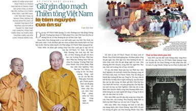 Bài trên Báo Giác Ngộ số 1184 - Thiết kế: Phòng Mỹ thuật BGN/Tống Viết Diễn