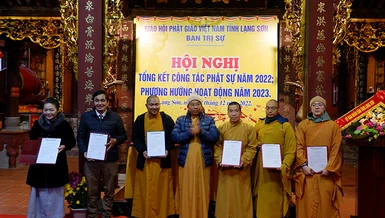 Lạng Sơn: Phật giáo tỉnh tổng kết công tác Phật sự năm 2022