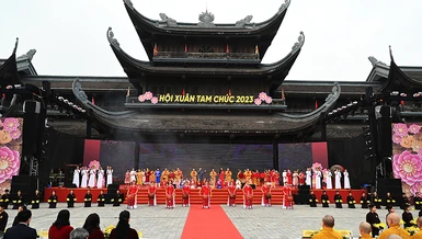 Lễ khai hội Xuân Tam Chúc 2023, sáng 2-2